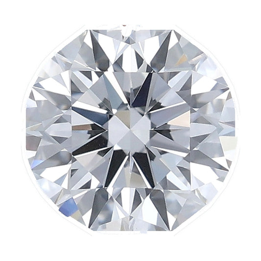1.05 ct round lab-grown diamond, D color, VS1 clarity, IGI certified, still from its 360° video