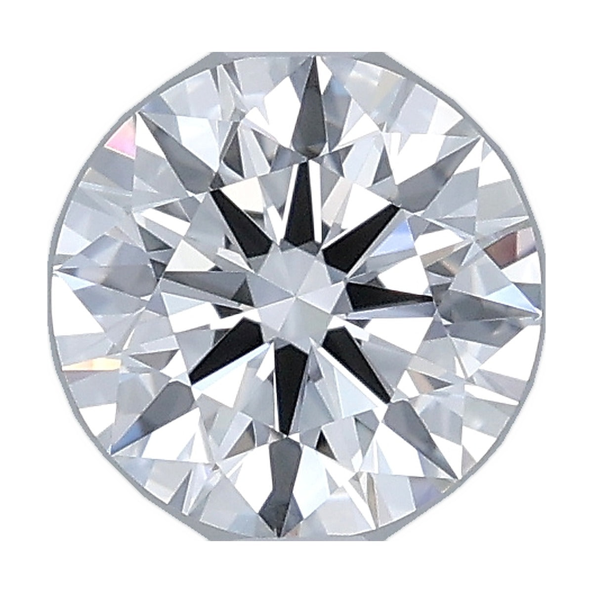 1.05 ct round lab-grown diamond, D color, VS1 clarity, IGI certified, still from its 360° video