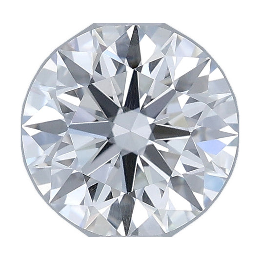 1.05 ct round lab-grown diamond, D color, VS2 clarity, IGI certified, still from its 360° video