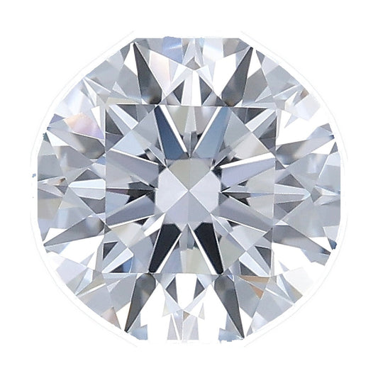 1.05 ct round lab-grown diamond, D color, VVS1 clarity, IGI certified, still from its 360° video