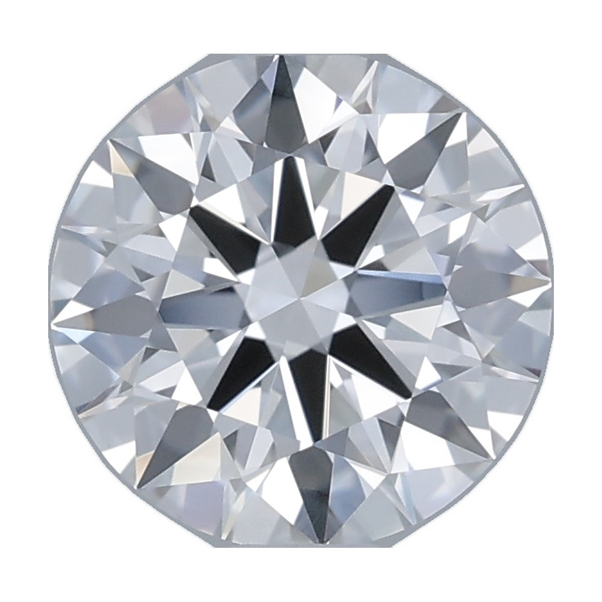 1.05 ct round lab-grown diamond, D color, VVS1 clarity, IGI certified, still from its 360° video