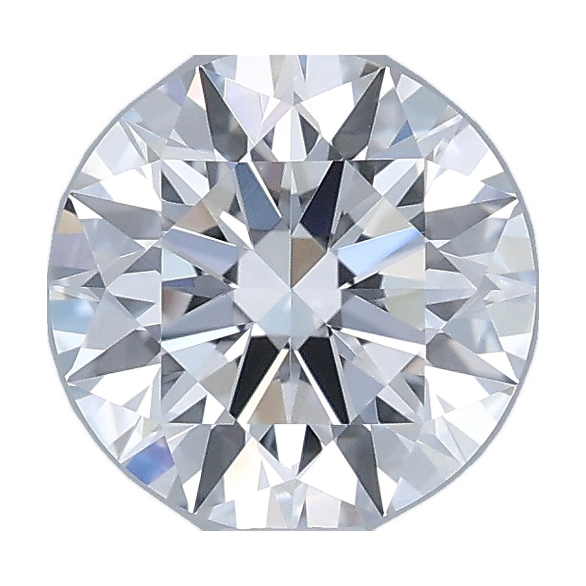1.05 ct round lab-grown diamond, D color, VVS1 clarity, IGI certified, still from its 360° video