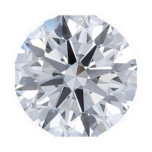 1.05 ct round lab-grown diamond, D color, VVS1 clarity, IGI certified, still from its 360° video
