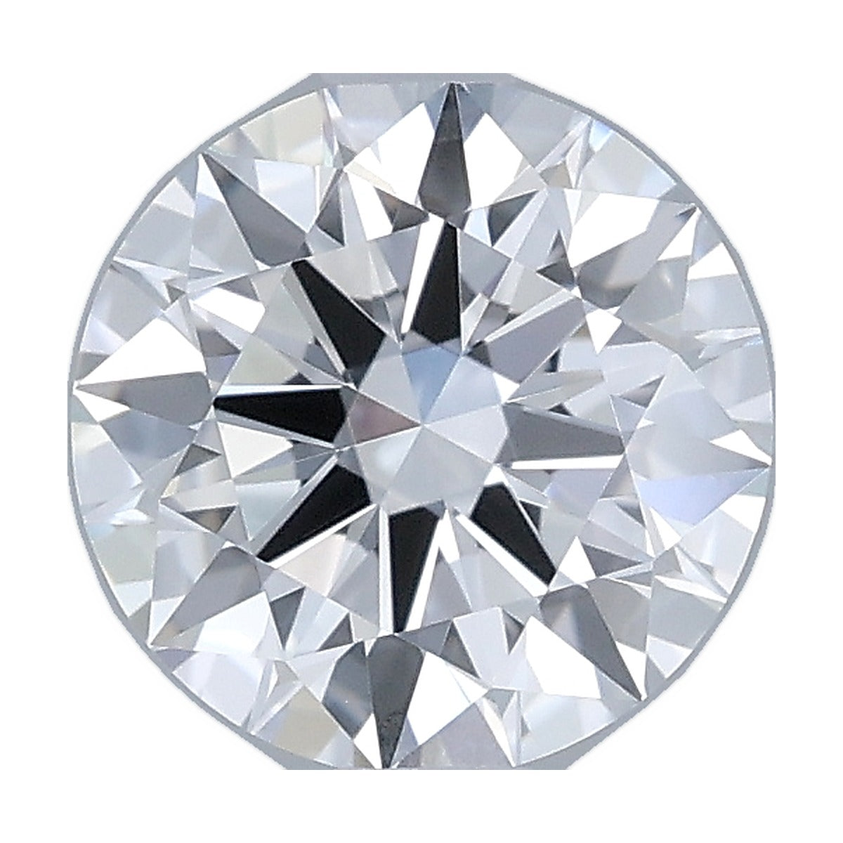 1.05 ct round lab-grown diamond, D color, VVS1 clarity, IGI certified, still from its 360° video