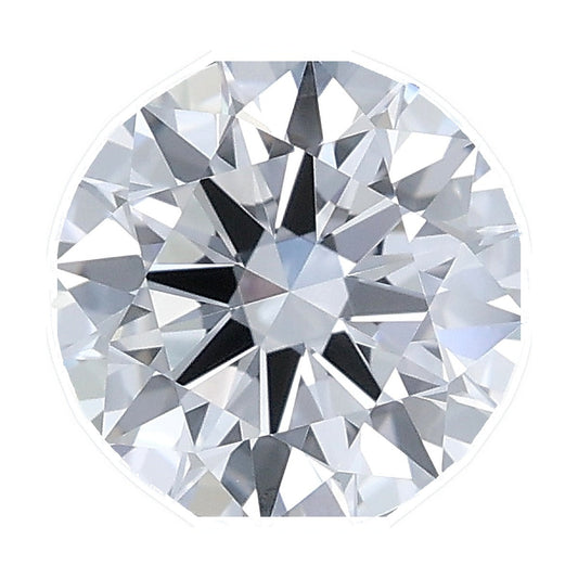 1.05 ct round lab-grown diamond, D color, VVS1 clarity, IGI certified, still from its 360° video