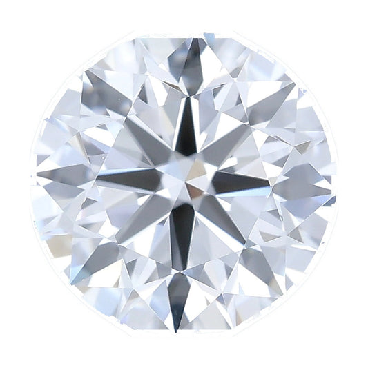 1.05 ct round lab-grown diamond, D color, VVS2 clarity, IGI certified, still from its 360° video