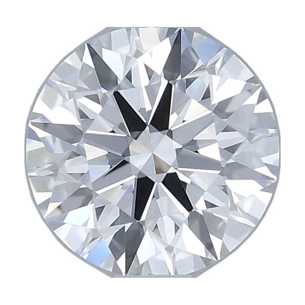 1.05 ct round lab-grown diamond, D color, VVS2 clarity, IGI certified, still from its 360° video