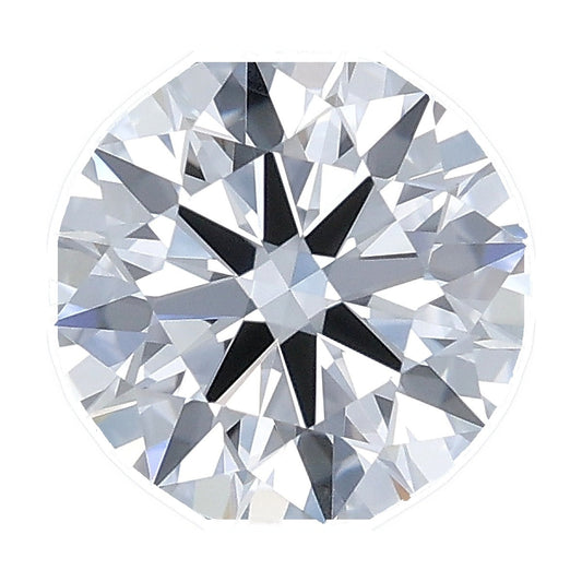 1.05 ct round lab-grown diamond, D color, VVS2 clarity, IGI certified, still from its 360° video