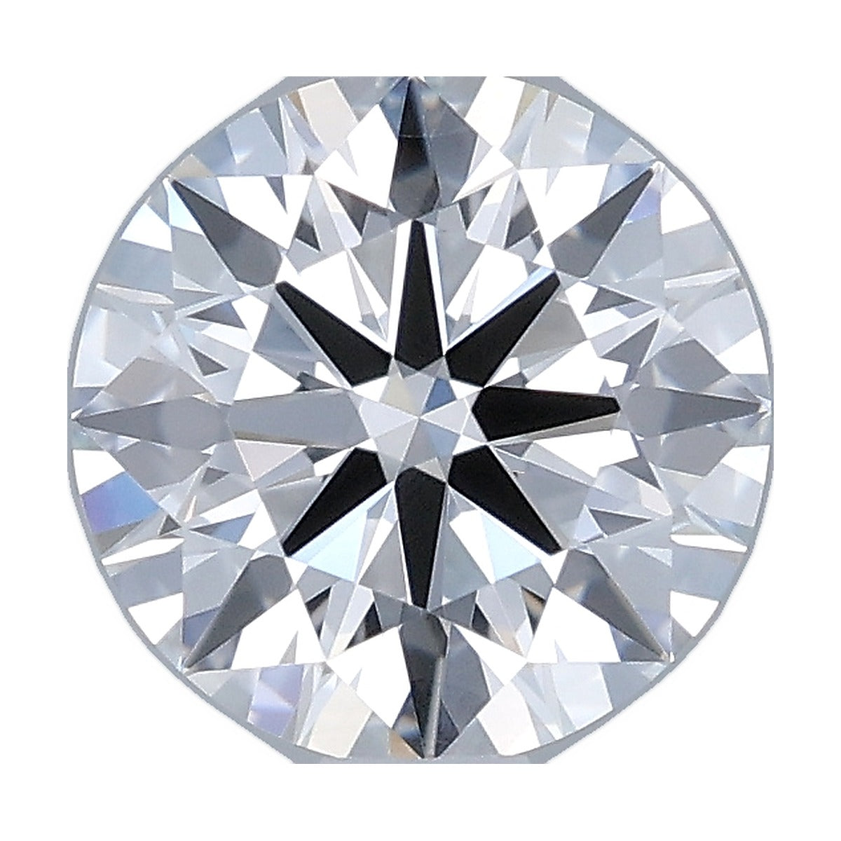 1.05 ct round lab-grown diamond, D color, VVS2 clarity, IGI certified, still from its 360° video