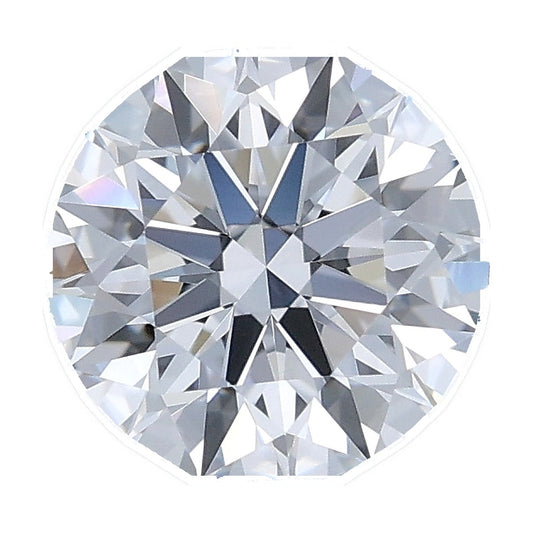 1.05 ct round lab-grown diamond, D color, VVS2 clarity, IGI certified, still from its 360° video