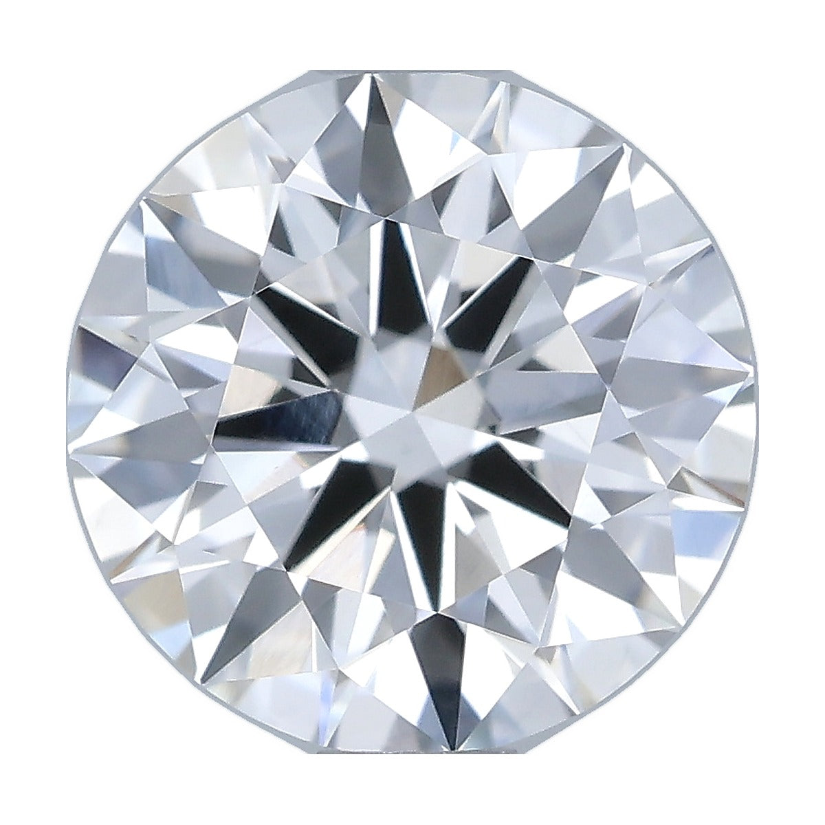 1.05 ct round lab-grown diamond, E color, VS1 clarity, IGI certified, still from its 360° video
