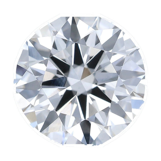 1.05 ct round lab-grown diamond, E color, VS1 clarity, IGI certified, still from its 360° video