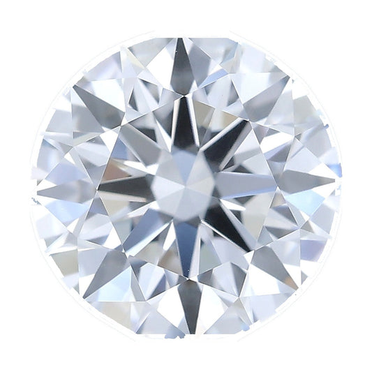 1.05 ct round lab-grown diamond, E color, VS2 clarity, IGI certified, still from its 360° video