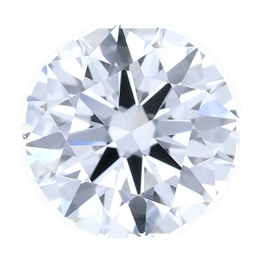 1.05 ct round lab-grown diamond, E color, VVS1 clarity, IGI certified, still from its 360° video