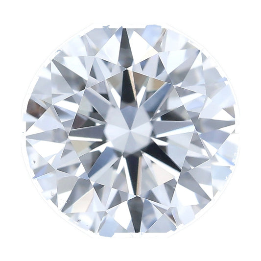 1.05 ct round lab-grown diamond, E color, VVS2 clarity, IGI certified, still from its 360° video