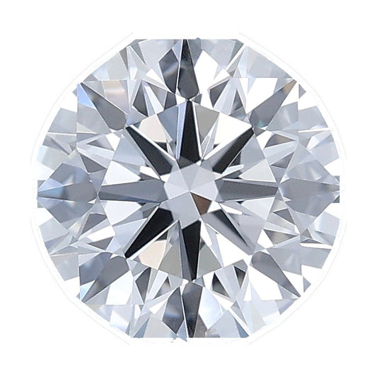 1.05 ct round lab-grown diamond, E color, VVS2 clarity, IGI certified, still from its 360° video