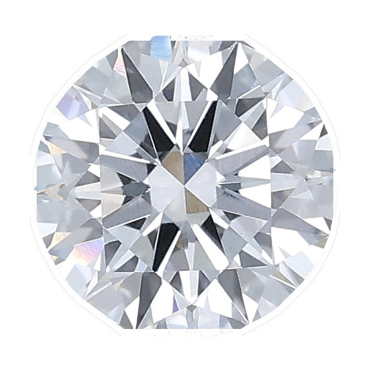 1.05 ct round lab-grown diamond, E color, VVS2 clarity, IGI certified, still from its 360° video