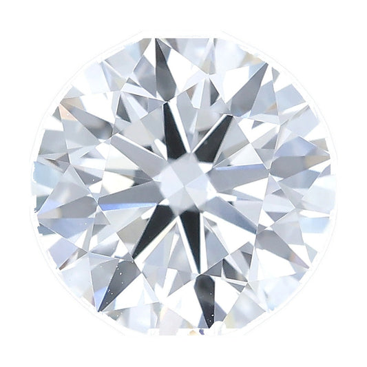 1.05 ct round lab-grown diamond, F color, VVS1 clarity, IGI certified, still from its 360° video