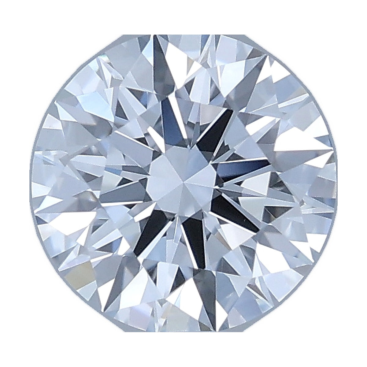 1.05 ct round lab-grown diamond, G color, VVS1 clarity, IGI certified, still from its 360° video