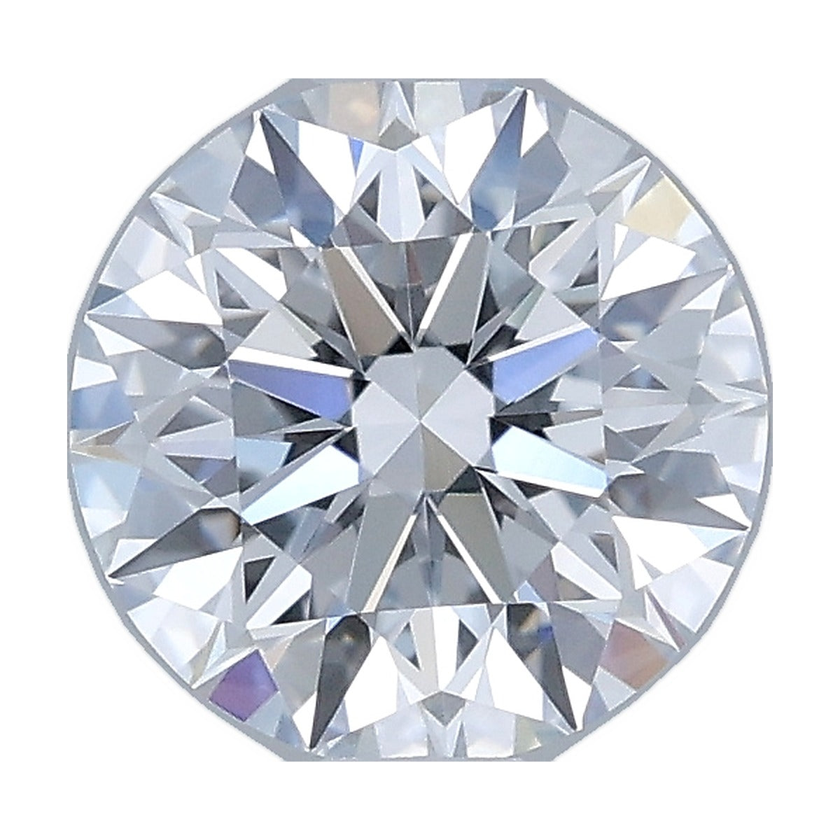 1.05 ct round lab-grown diamond, G color, VVS2 clarity, IGI certified, still from its 360° video