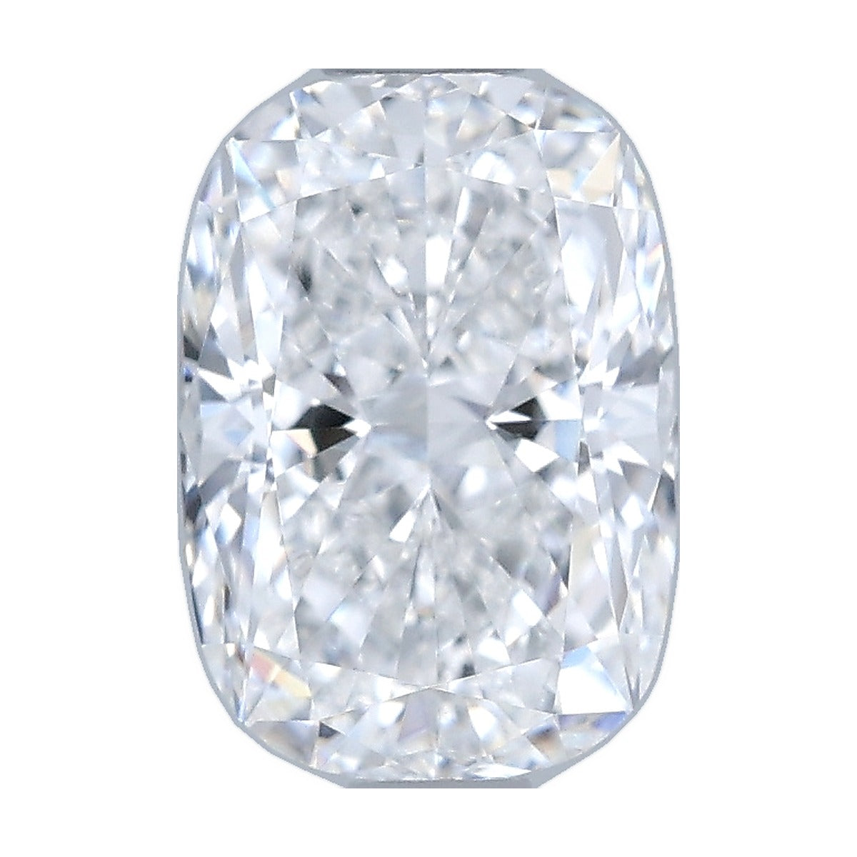 1.06 ct elongated cushion lab-grown diamond, D color, VVS2 clarity, IGI certified, still from its 360° video
