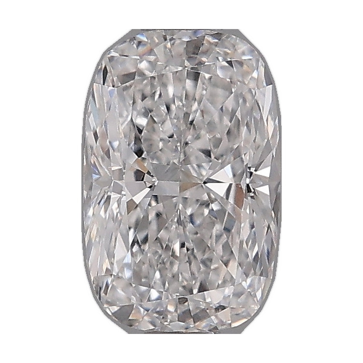 1.06 ct elongated cushion lab-grown diamond, D color, VVS2 clarity, IGI certified, still from its 360° video