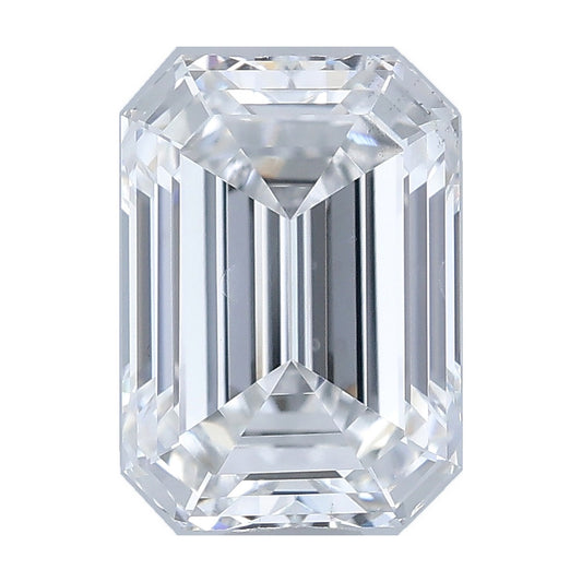 1.06 ct emerald lab-grown diamond, D color, VS2 clarity, IGI certified, still from its 360° video