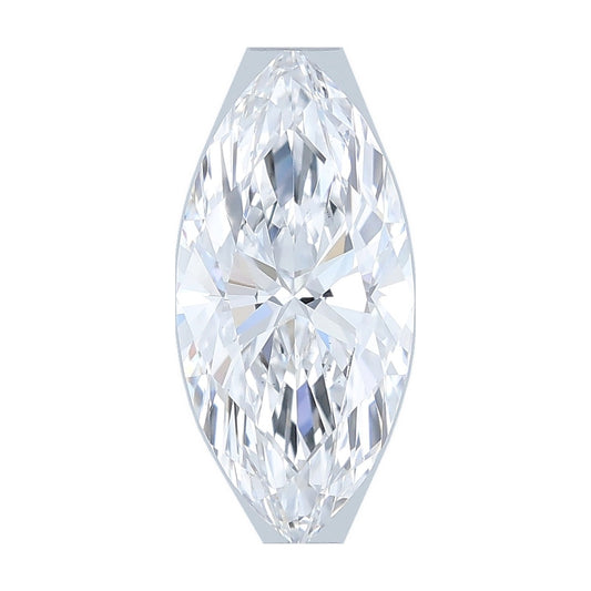 1.06 ct marquise lab-grown diamond, D color, VS1 clarity, IGI certified, still from its 360° video