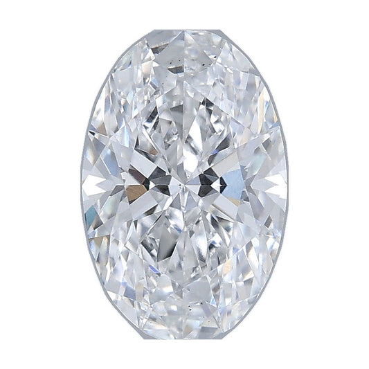 1.06 ct oval lab-grown diamond, D color, VS2 clarity, IGI certified, still from its 360° video
