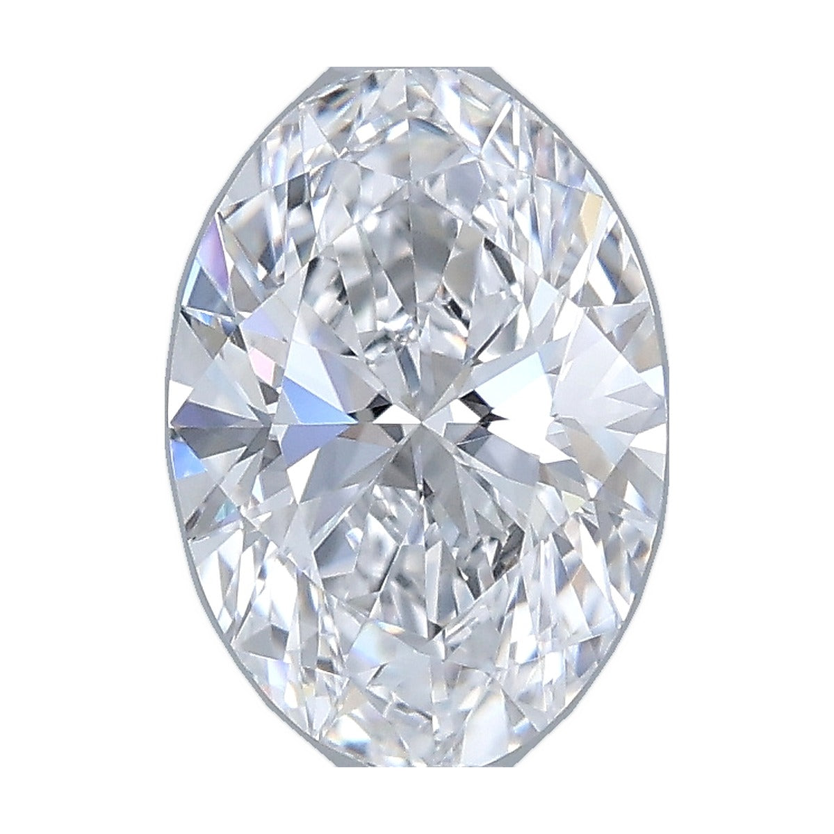 1.06 ct oval lab-grown diamond, D color, VVS1 clarity, IGI certified, still from its 360° video
