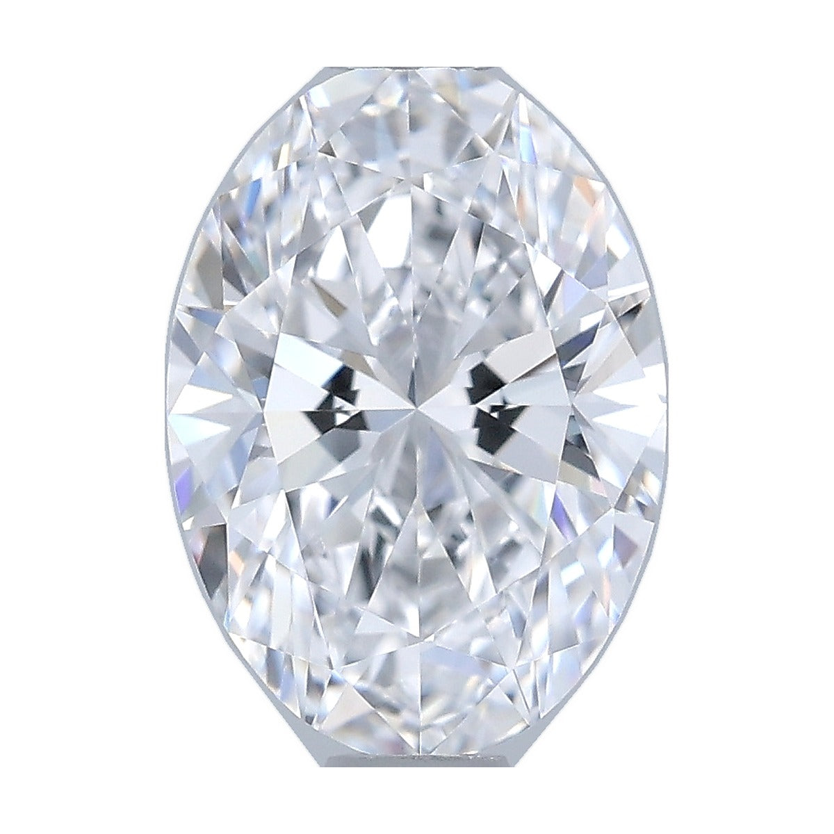 1.06 ct oval lab-grown diamond, D color, VVS2 clarity, GIA certified, still from its 360° video