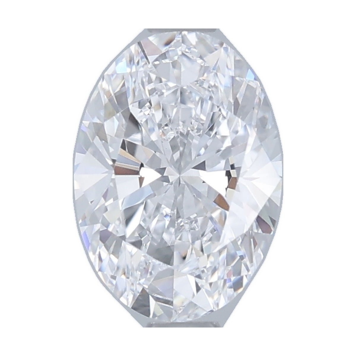 1.06 ct oval lab-grown diamond, D color, VVS2 clarity, IGI certified, still from its 360° video