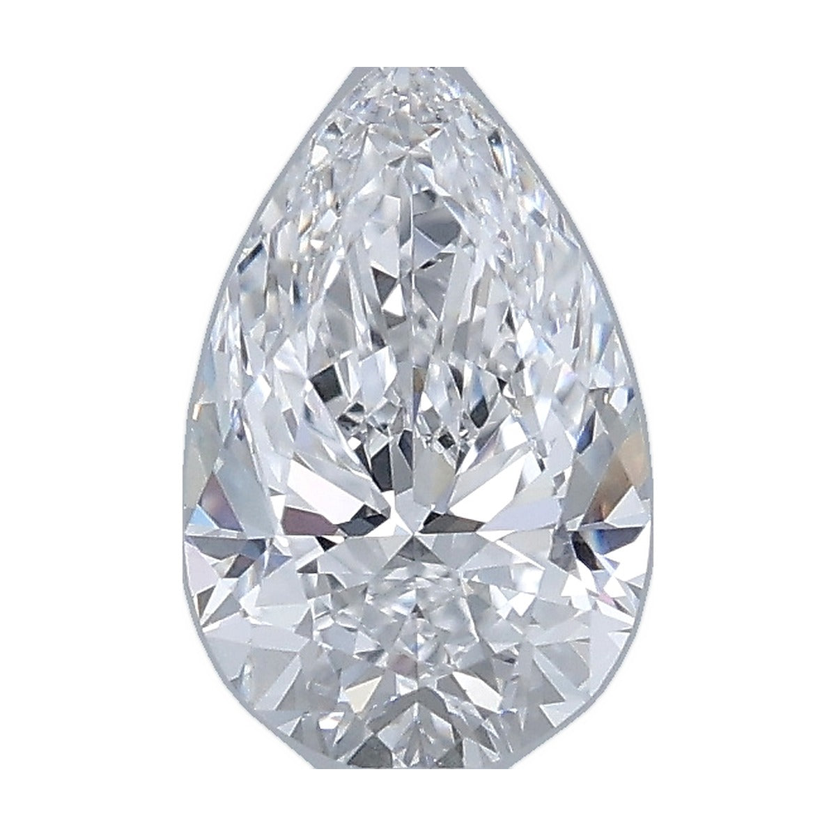 1.06 ct pear lab-grown diamond, D color, VS1 clarity, IGI certified, still from its 360° video