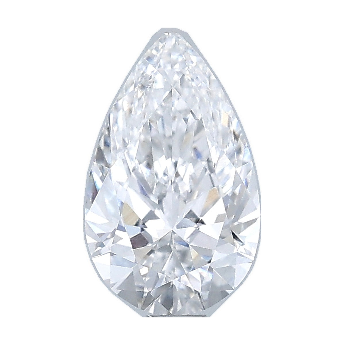 1.06 ct pear lab-grown diamond, D color, VVS2 clarity, IGI certified, still from its 360° video