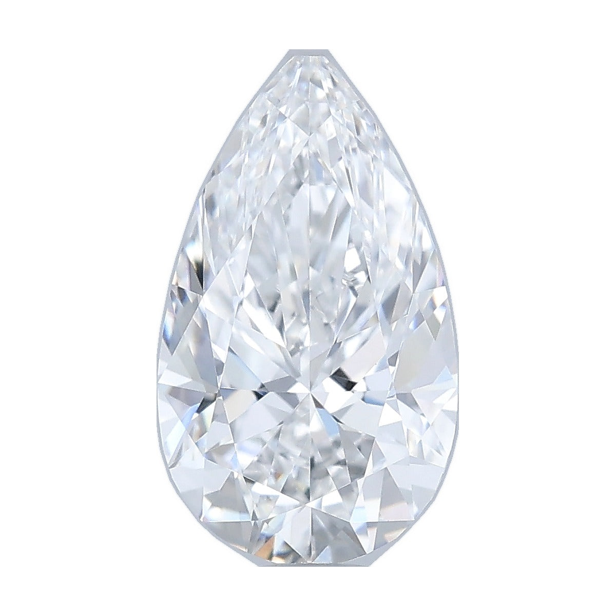 1.06 ct pear lab-grown diamond, D color, VVS2 clarity, IGI certified, still from its 360° video