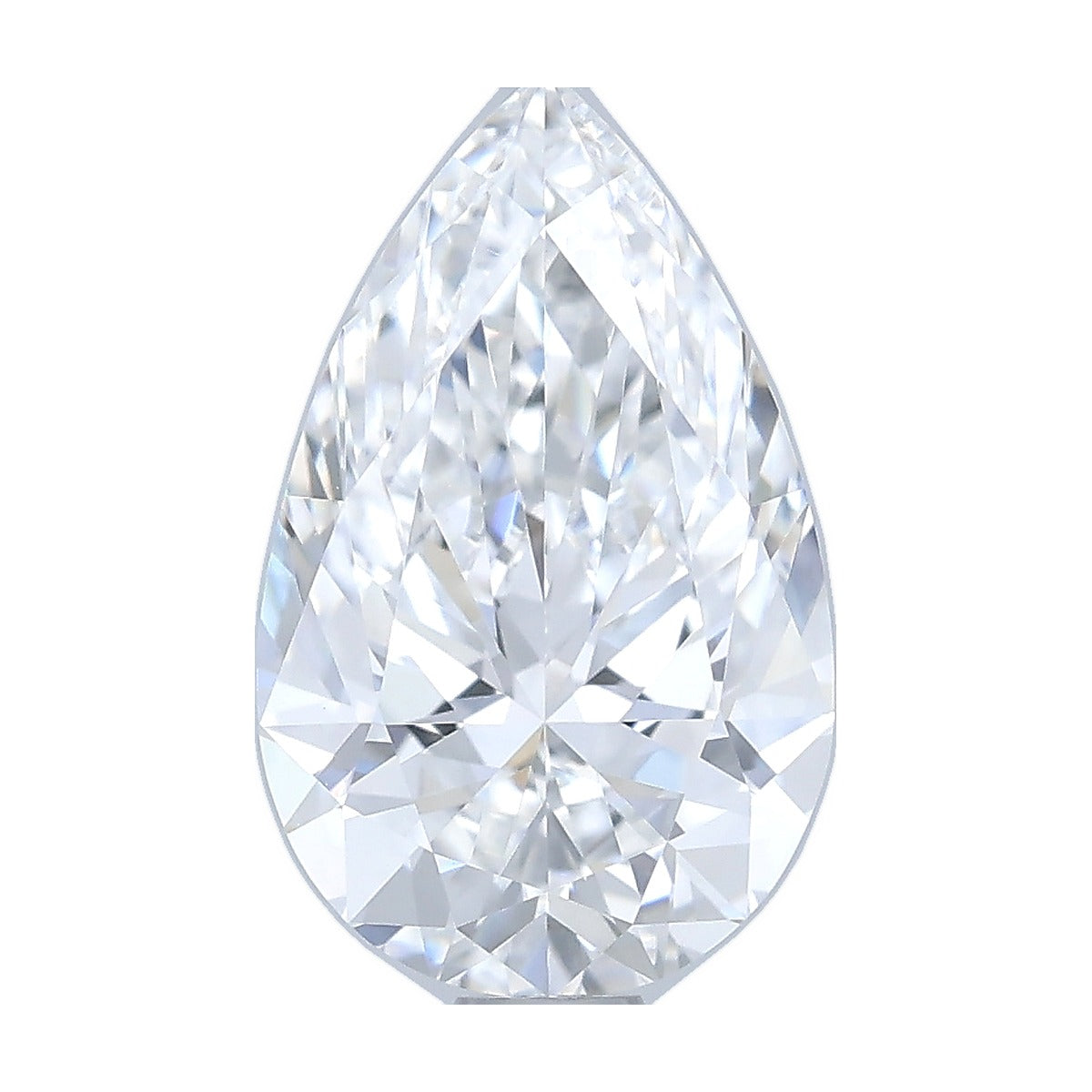 1.06 ct pear lab-grown diamond, D color, VVS2 clarity, IGI certified, still from its 360° video