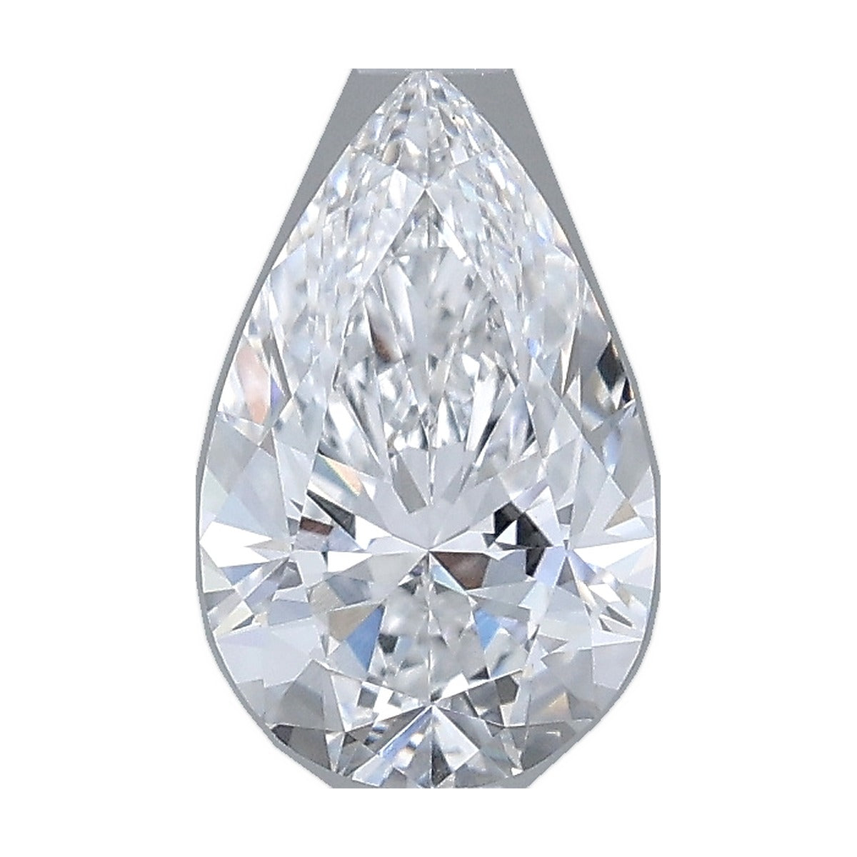 1.06 ct pear lab-grown diamond, D color, VVS2 clarity, IGI certified, still from its 360° video