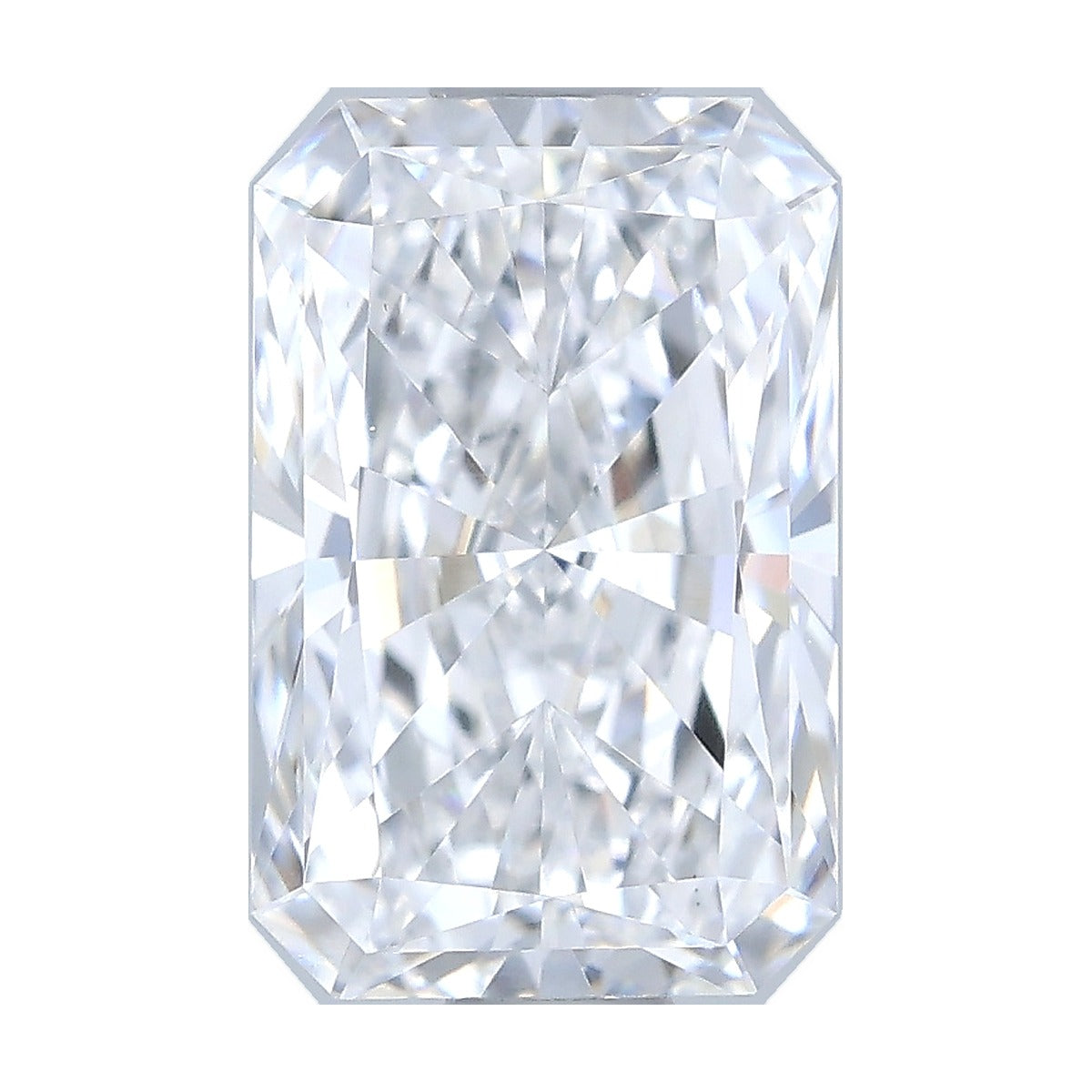 1.06 ct radiant lab-grown diamond, D color, VVS2 clarity, IGI certified, still from its 360° video