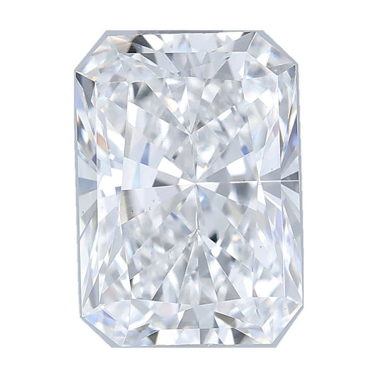 1.06 ct radiant lab-grown diamond, E color, VS2 clarity, IGI certified, still from its 360° video