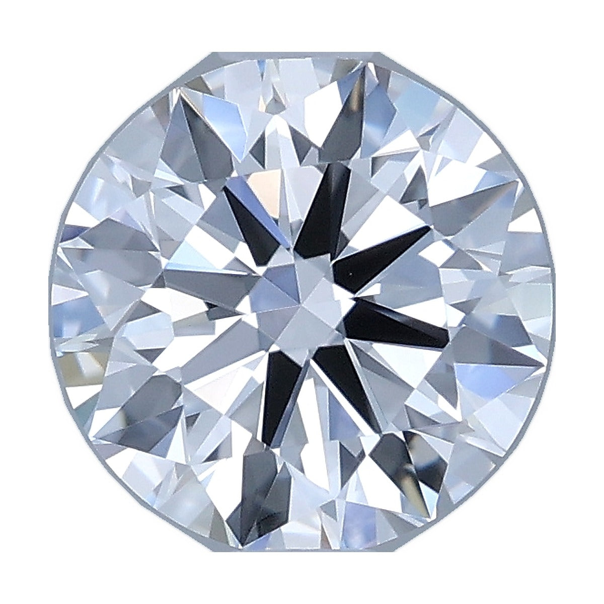 1.06 ct round lab-grown diamond, D color, VVS1 clarity, IGI certified, still from its 360° video