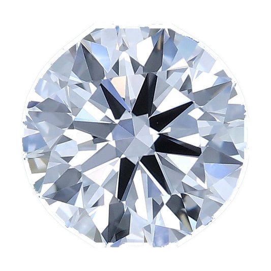 1.06 ct round lab-grown diamond, D color, VVS1 clarity, IGI certified, still from its 360° video
