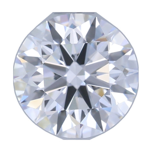 1.06 ct round lab-grown diamond, E color, VS1 clarity, GIA certified, still from its 360° video