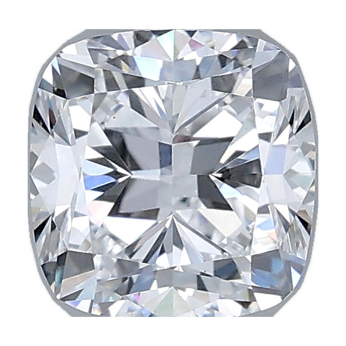 1.07 ct cushion lab-grown diamond, D color, VS1 clarity, IGI certified, still from its 360° video