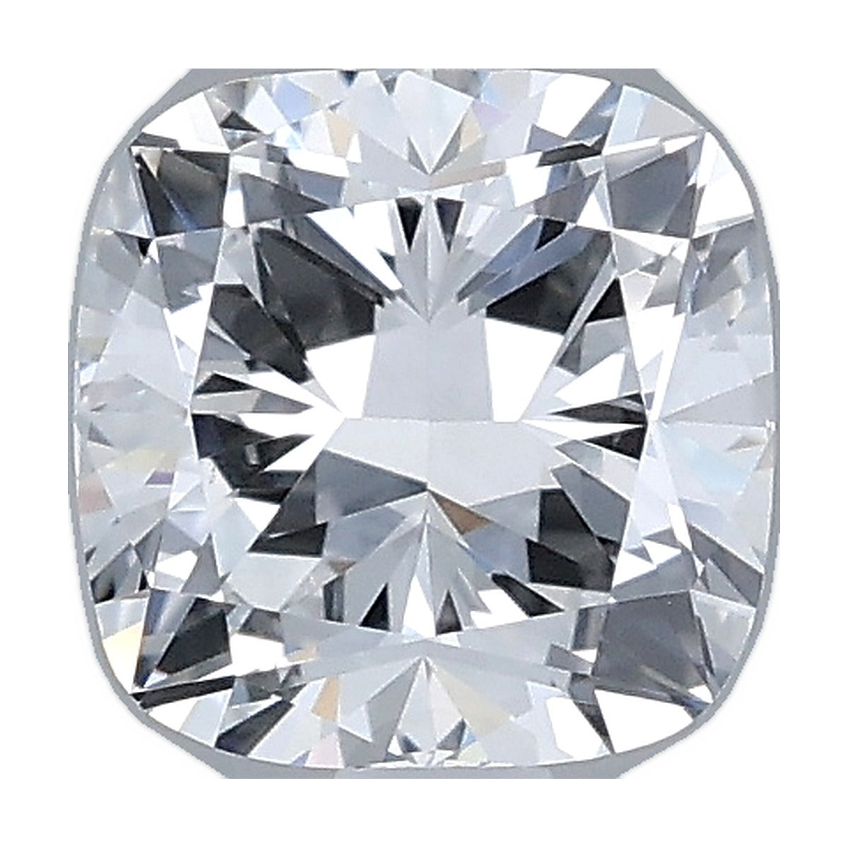 1.07 ct cushion lab-grown diamond, E color, VVS2 clarity, IGI certified, still from its 360° video