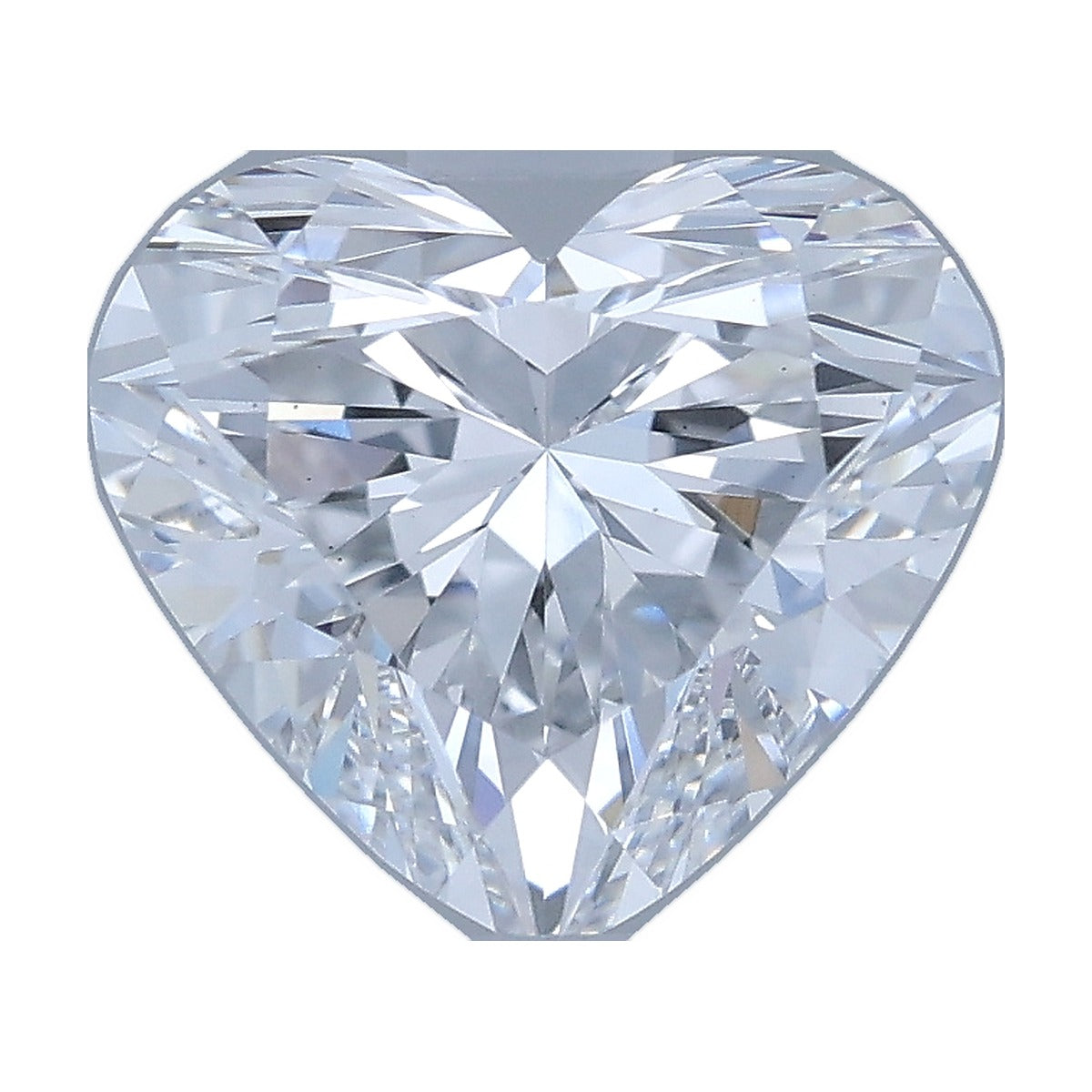 1.07 ct heart lab-grown diamond, D color, VS1 clarity, IGI certified, still from its 360° video