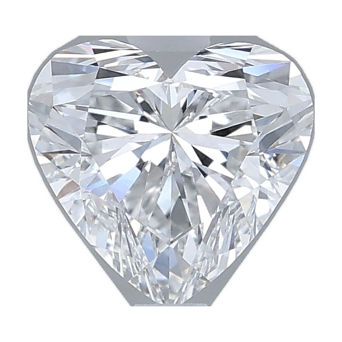 1.07 ct heart lab-grown diamond, D color, VVS2 clarity, IGI certified, still from its 360° video