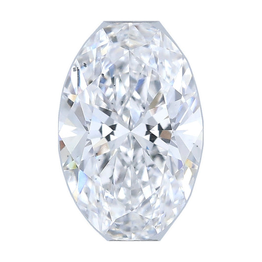 1.07 ct oval lab-grown diamond, D color, SI1 clarity, IGI certified, still from its 360° video