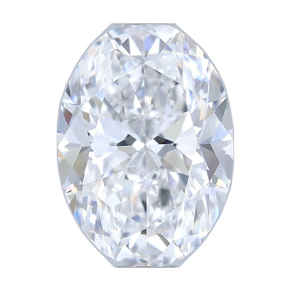 1.07 ct oval lab-grown diamond, D color, VVS2 clarity, IGI certified, still from its 360° video
