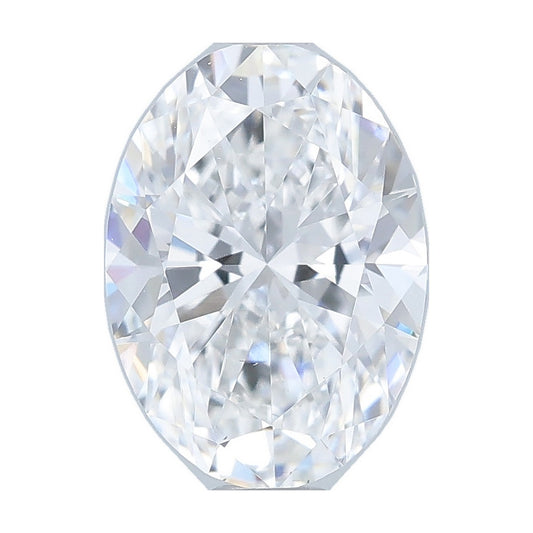 1.07 ct oval lab-grown diamond, E color, VS2 clarity, IGI certified, still from its 360° video