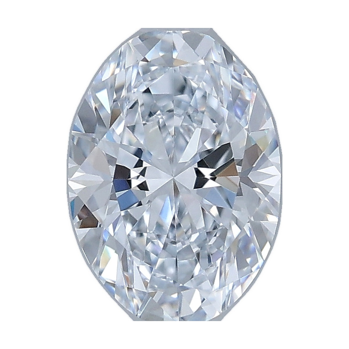 1.07 ct oval lab-grown diamond, F color, VVS1 clarity, IGI certified, still from its 360° video